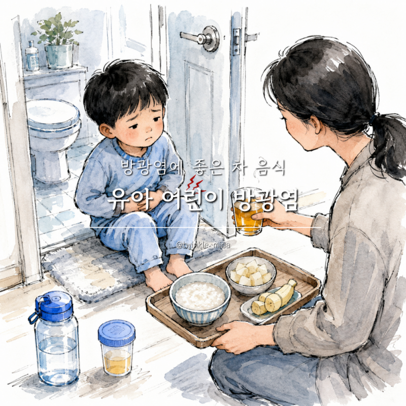 유아 어린이 방광염 원인 증상 방광염에 좋은 차 음식 알아보기