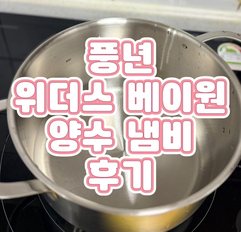 인덕션냄비 양수냄비 ㅣ풍년 위더스 베이원 양수 냄비 후기