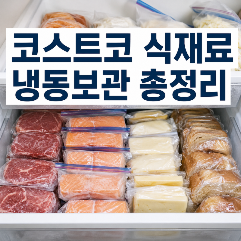 코스트코 식재료 냉동보관 총정리｜고기·생선·치즈·빵 안 버리고 오래 먹는 법