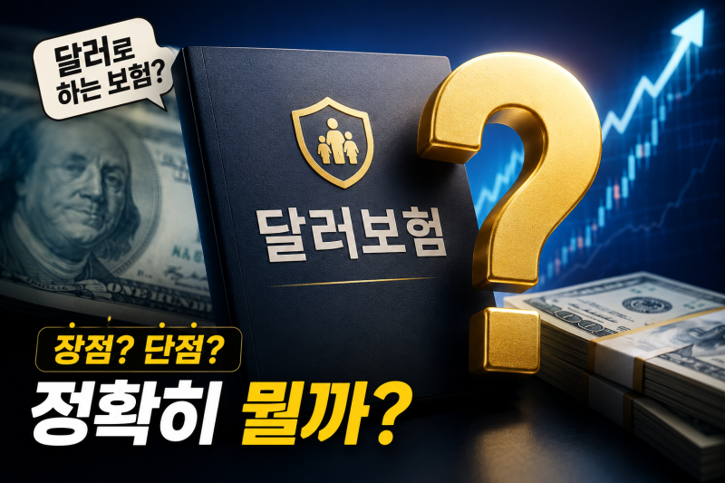 달러보험 뜻부터 장점·단점까지｜가입 전 꼭 알아야 할 핵심 정리