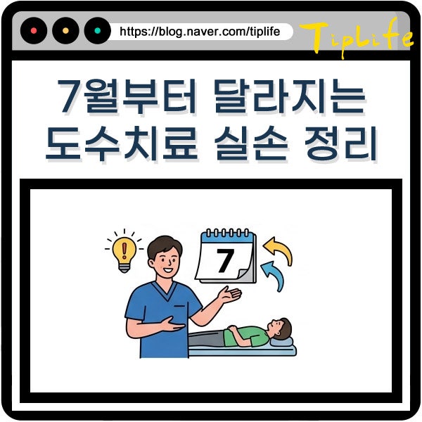 7월부터 달라지는 도수치료 실손보험 청구 조건 횟수 본인부담금 정리