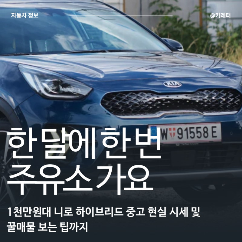 기아 니로 하이브리드 중고, 현실 시세 및 6단 DCT 고전압 배터리 확인법