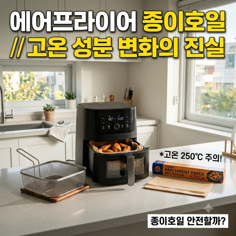 에어프라이어 종이호일 성분 변화의 진실, 안전하게 쓰는 열 요리 방법