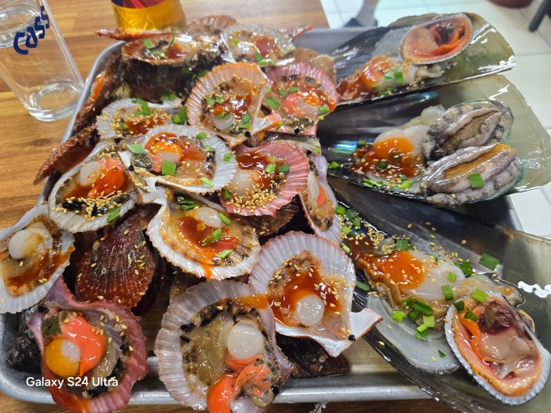 보령 대천해수욕장 맛집 먹보네조개구이, 푸짐한 조개구이와 회까지! 대천해수욕장 조개구....