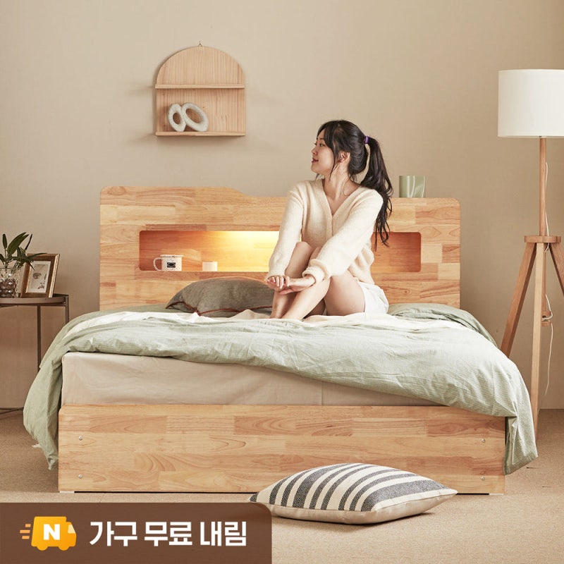 루이스 LED 평상형 수납 침대 프레임 SS 직접 써본 솔직 사용기