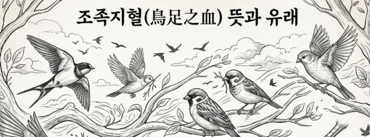 <b>조족지혈 뜻</b>과 유래, 왜 '새 발의 피'라고 했을까?