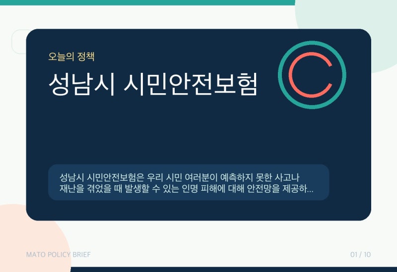 성남시민 성남시 시민안전보험 자연재해 대중교통 상해 사망 조건