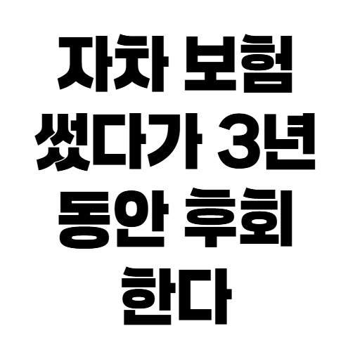 자동차 자차 자기부담금 계산법, 사고 나면 실제로 얼마 낼까? (경험담)