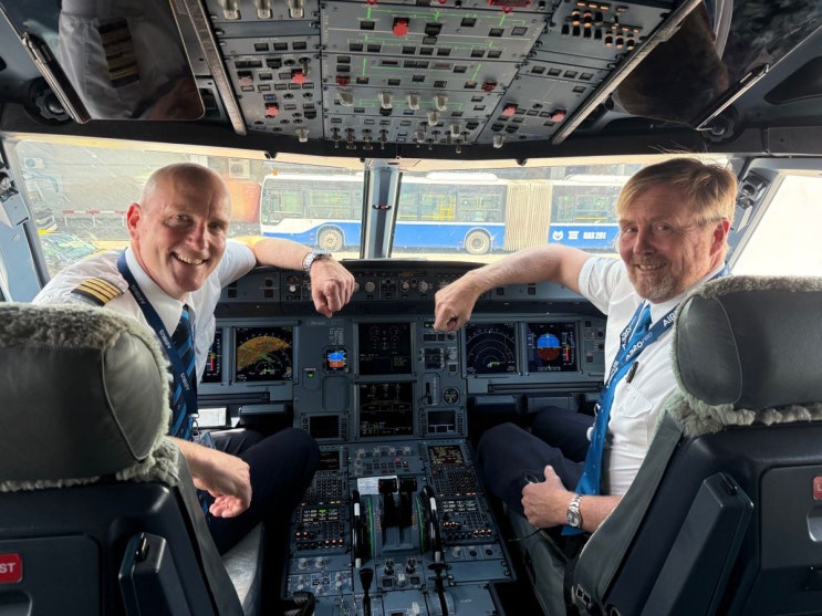 KLM 현직 조종사 <b>네덜란드</b> 국왕, A321neo기로 기종전환