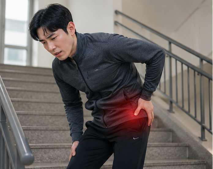 고관절 통증 원인 대퇴비구충돌증후군과 점액낭염 증상 차이점