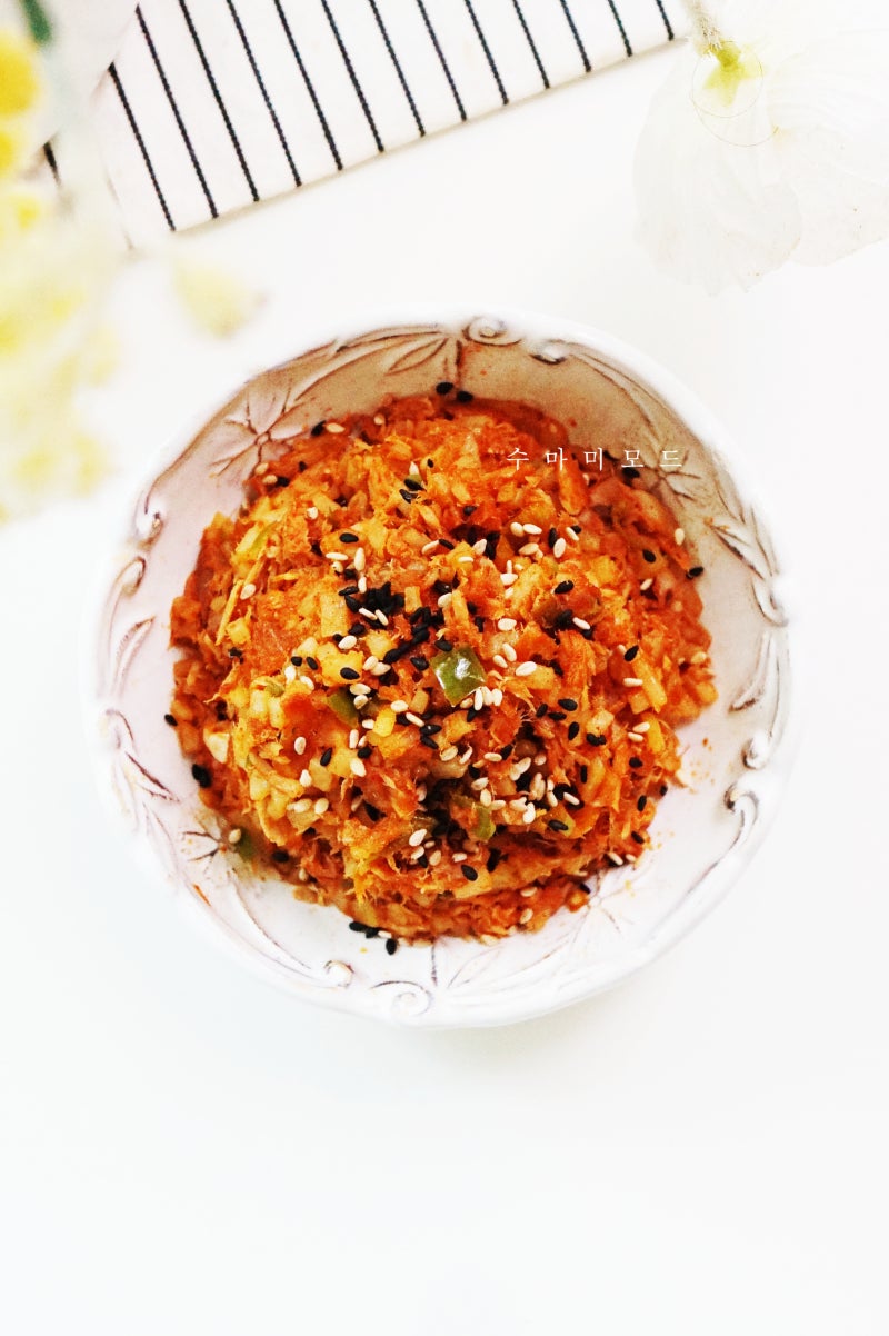 고추참치 만들기 참치캔 요리 야채참치 만드는법