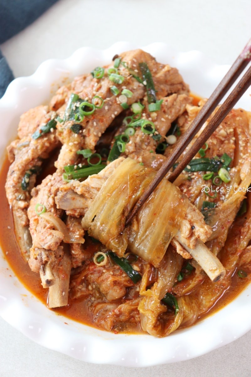등갈비김치찜 황금레시피 맛있는 전라도 묵은지 발견!