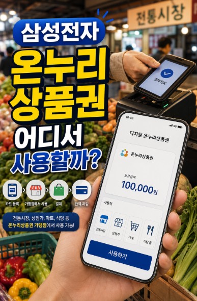 삼성전자 온누리 상품권 사용처 확인하기ㅣ 활용 전 알아야 할 점