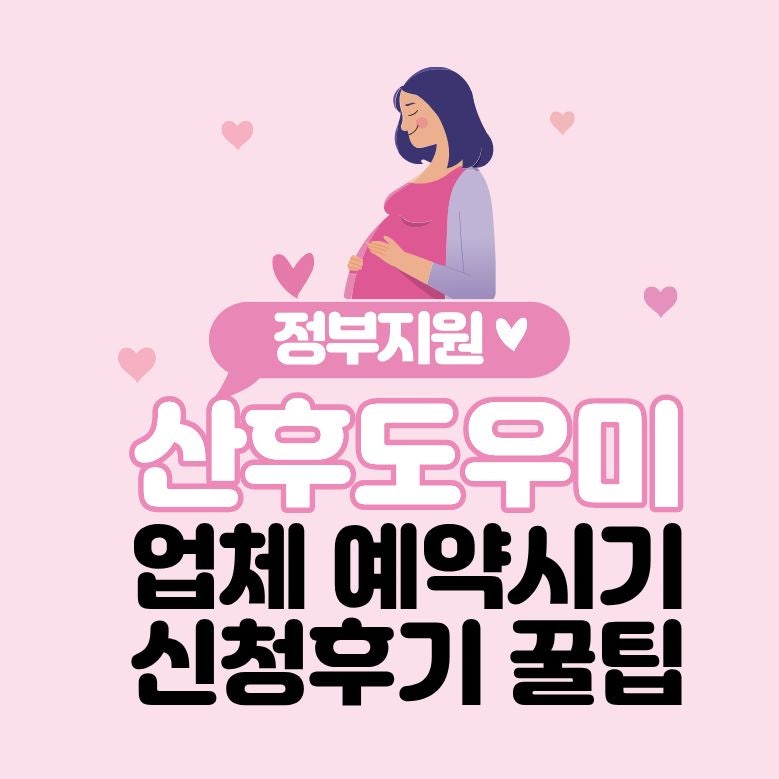 정부지원 산후도우미 업체 예약 시기 신청 후기 및 선정 꿀팁 총정리