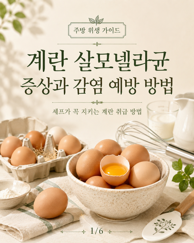 계란 살모넬라균 감염 예방 방법과 증상 및 주의사항