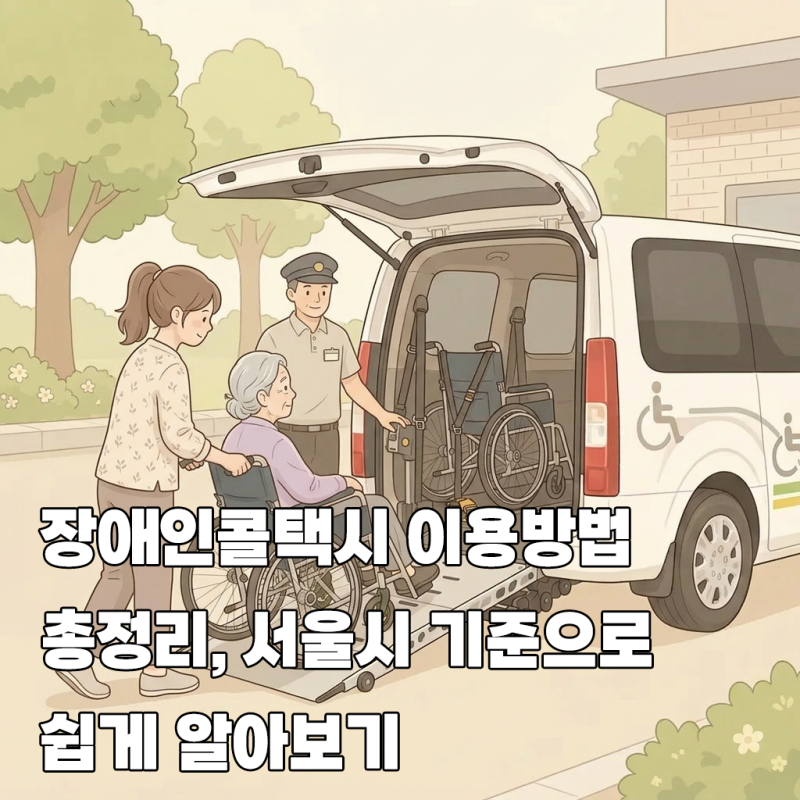 장애인콜택시 이용방법 총정리, 서울시 기준으로 쉽게 알아보기