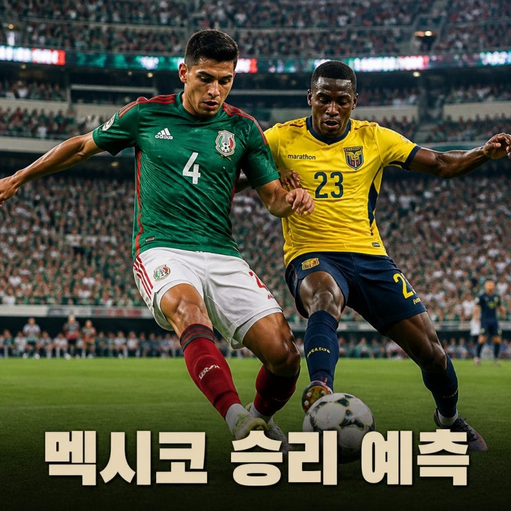 2026 월드컵 32강 <b>멕시코 에콰도르</b> 피파랭킹 승부 예측
