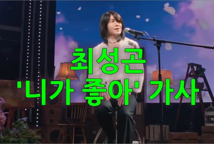 영화 OST, 최성곤 '니가 좋아' 가사와 곡 이야기 (feat. 오정세)
