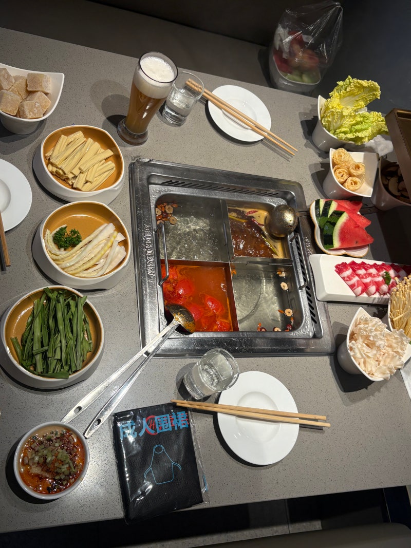 상하이 난징동루 맛집 하이디라오 제일백화점 야간 후기