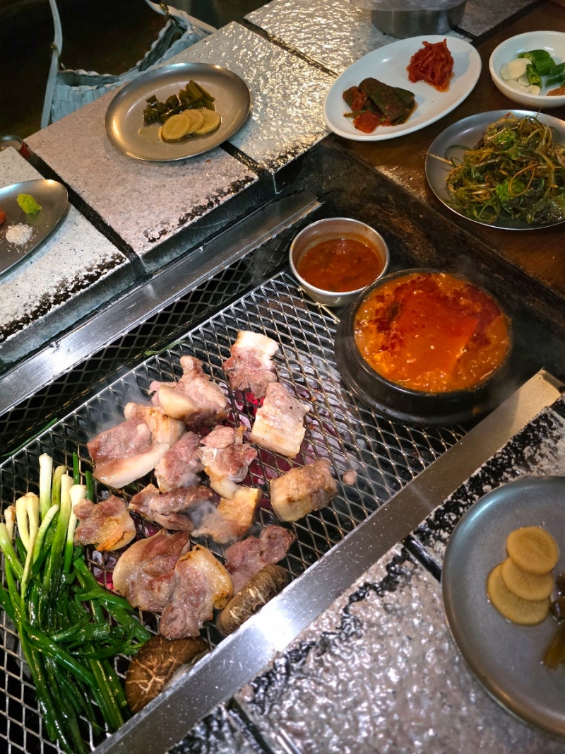 [서울/을지로] 임산부 프리패스 맛집 [산청숯불가든]평일 웨이팅/우선입장/김치찌개&냉면 필....
