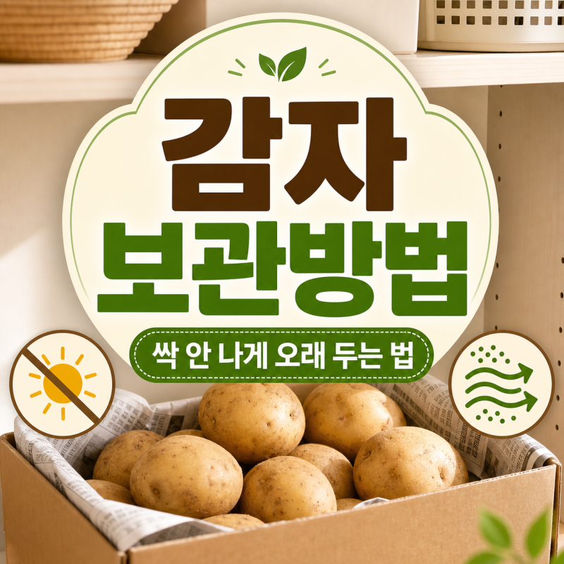감자 보관방법, 싹 안 나게 오래 두는 현실적인 방법