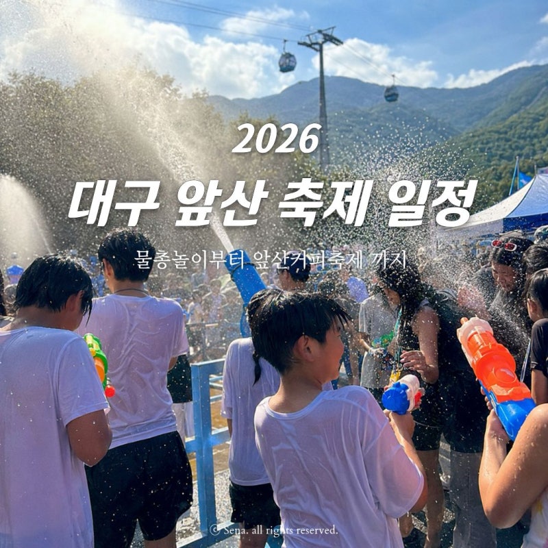 대구앞산축제 2026 일정 물총놀이부터 앞산커피축제까지 정리
