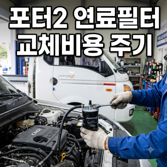 포터2 연료필터 교환주기 비용 및 안 갈면 발생하는 문제 총정리