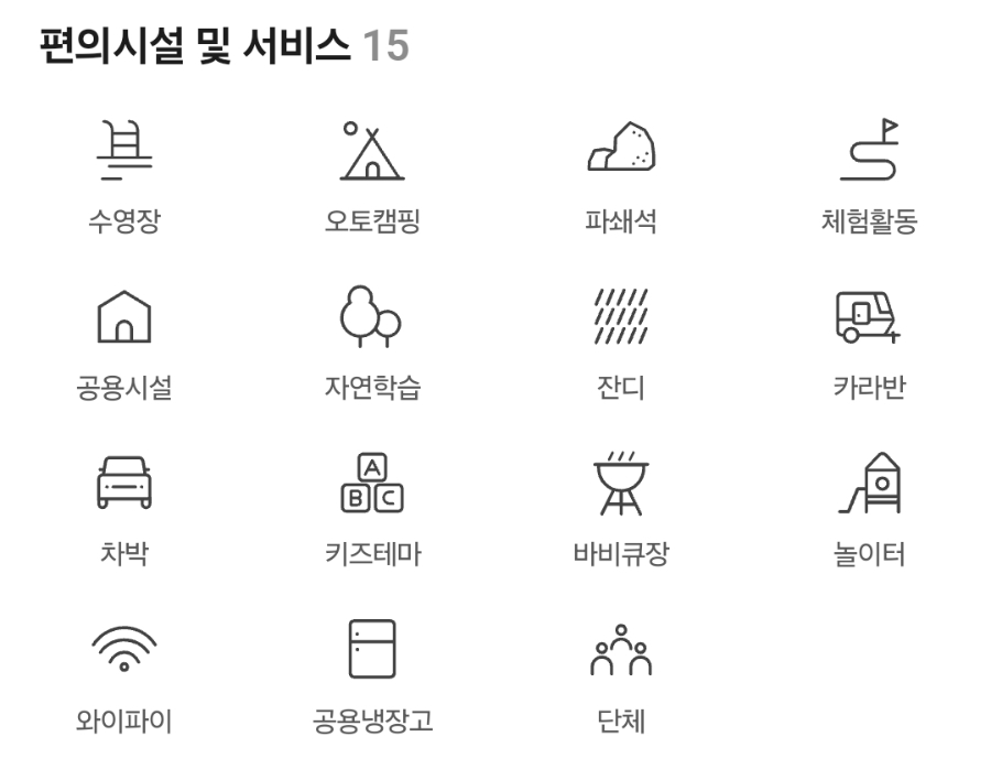 용화산테마파크 캠핑장 사진 2