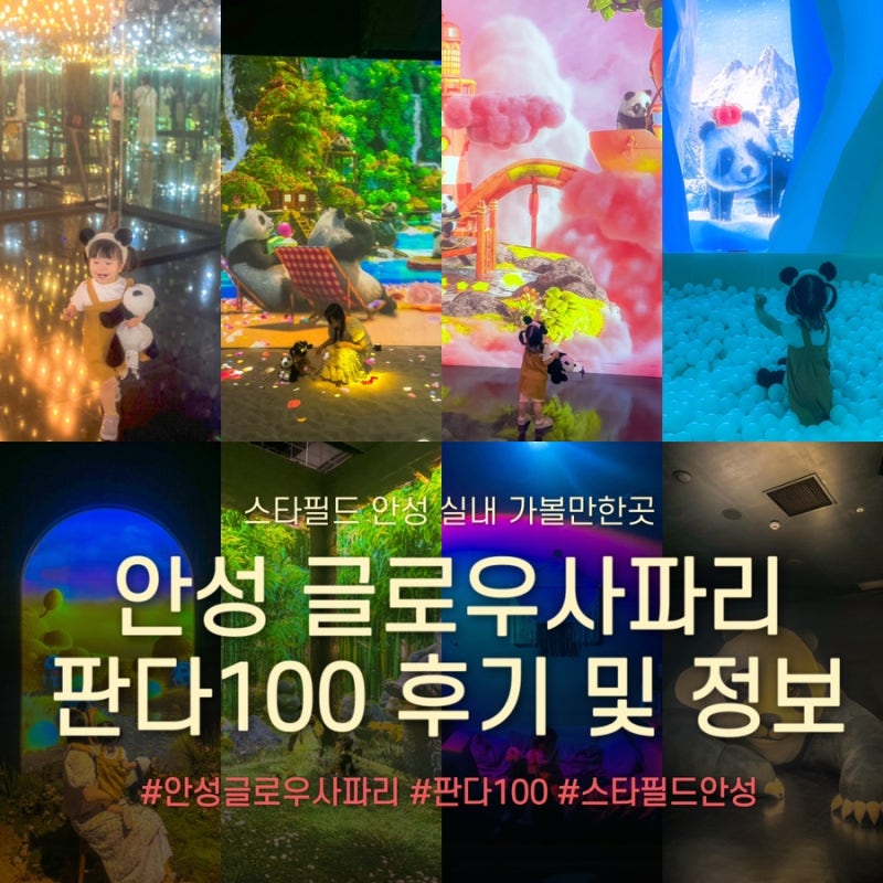 경기도 아이와 실내 가볼만한곳 | 안성 글로우사파리 판다100
