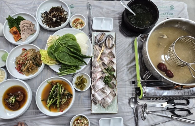 광주 하모샤브샤브 맛집 아이랑 다녀온 수완지구 횟집 여수회수산 하모샤브샤브와 물회 후....