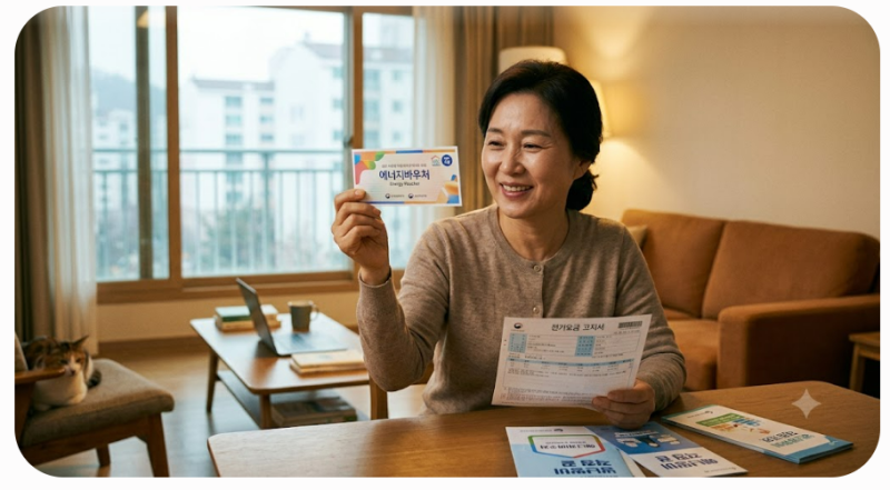 [2026년 에너지바우처 총정리]: 다자녀·한부모 가정 신청기간, /방법/조회/ 자동연장/국민행복....