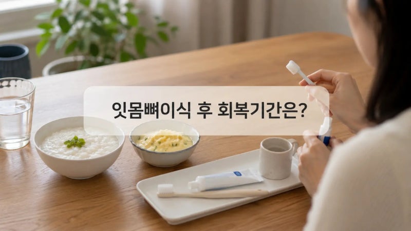 잇몸뼈이식 후 회복기간은? 통증·식사·주의사항까지