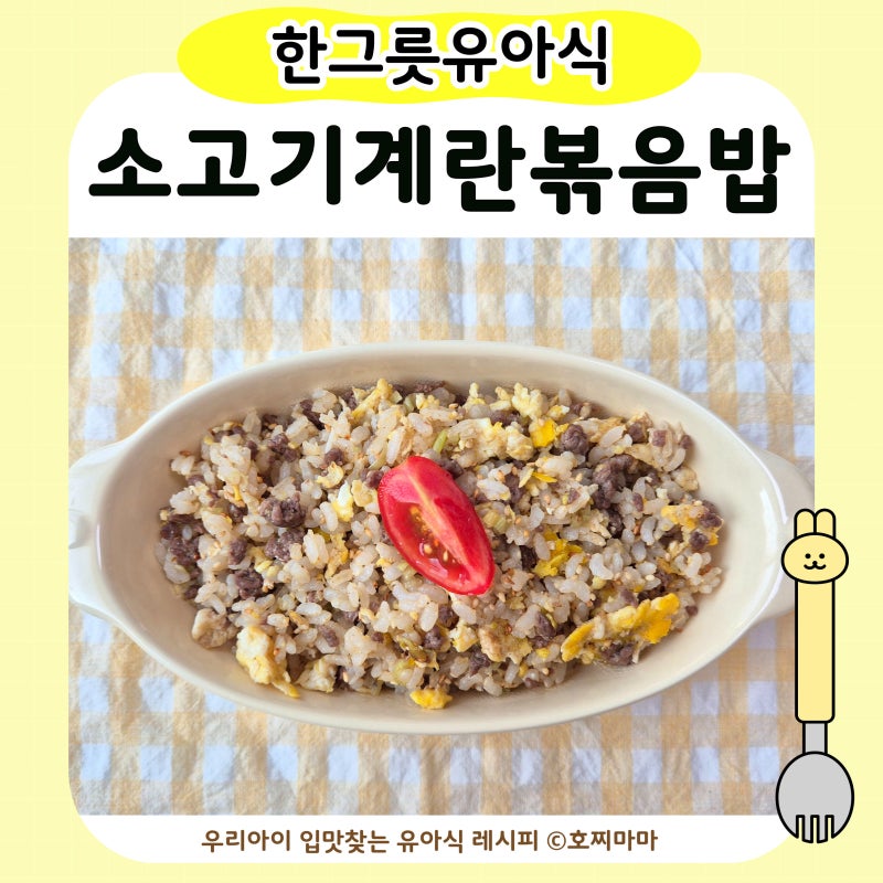 아기 소고기계란볶음밥 | 아침 메뉴로 좋은 초간단 유아식