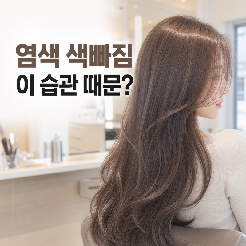 염색 후 샴푸 때문에 색빠짐? 물빠짐 줄이는 첫 일주일 관리법