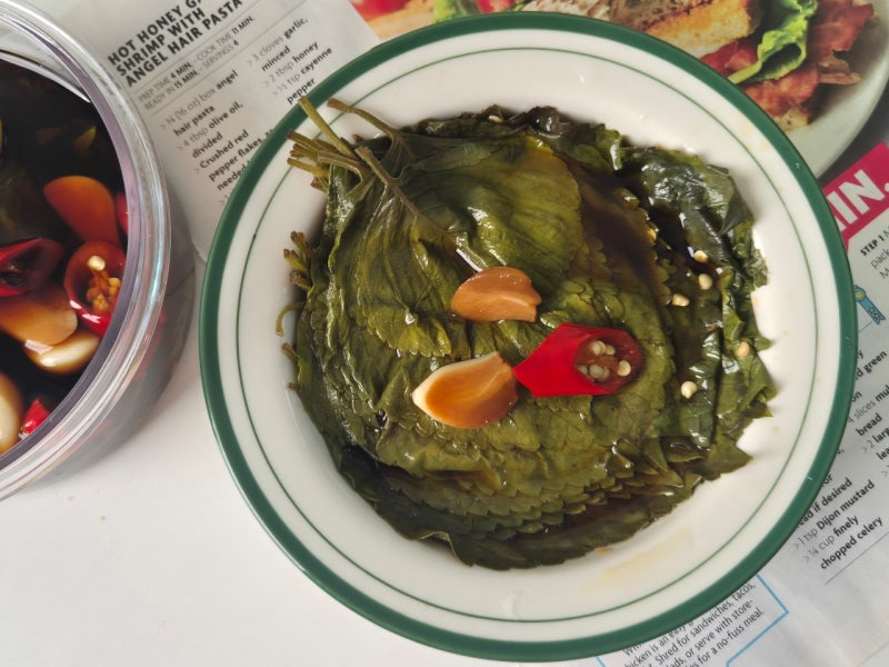 밥도둑 백종원 깻잎장아찌 담그는 법