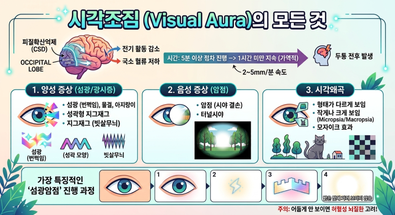 조짐편두통: 편두통의 성골