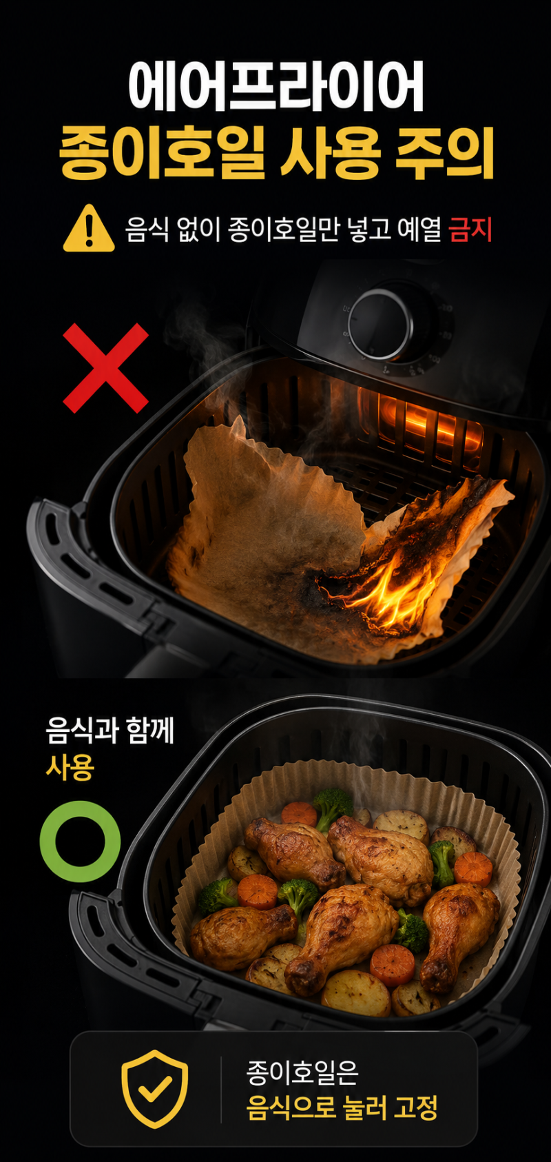 [에어프라이어 매일 쓰는데]괜찮을까? 종이호일부터 아크릴아마이드까지 꼭 알아야 할 사용....