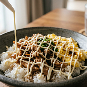 치킨마요덮밥 만들기 레시피, 데리야끼 소스와 재료 정리