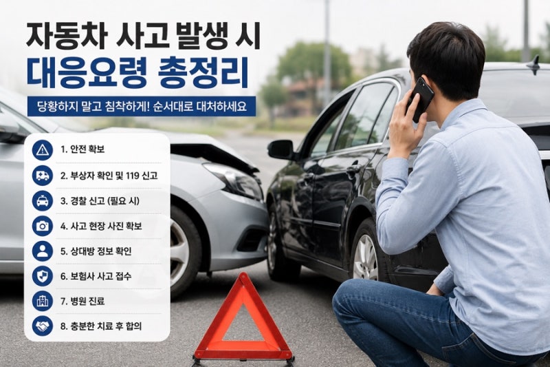 자동차 사고 대처법, 보험사고객센터 번호, 보험 처리 전 꼭 알아야 할 순서 총 정리!