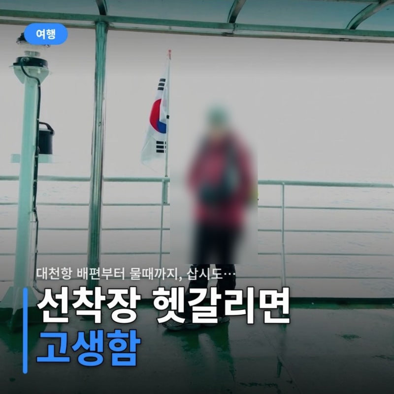 대천항 배편부터 물때까지, 삽시도 당일치기 트레킹 실전 요약