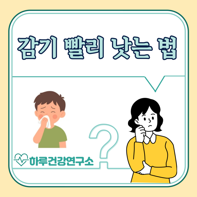 감기 빨리 낫는법 5가지 : 목감기, 코감기