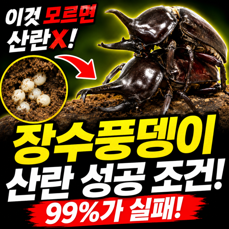 장수풍뎅이 짝짓기, 산란 암컷 수컷 성공 조건까지 알려드립니다