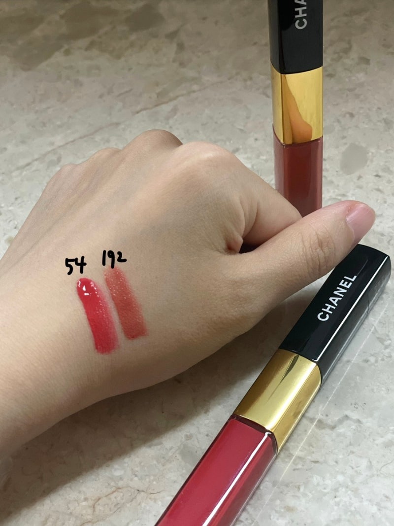 밥 먹어도 안 지워진다고⁉️ 샤넬 [르 루쥬 듀오 울트라 뜨뉘] 내돈내산 솔직후기/ 54, 192 발....