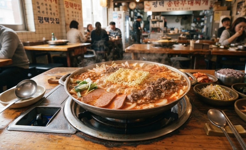 송탄식 부대찌개 레시피 | 미군 부대 스타일 햄 가득 부대찌개