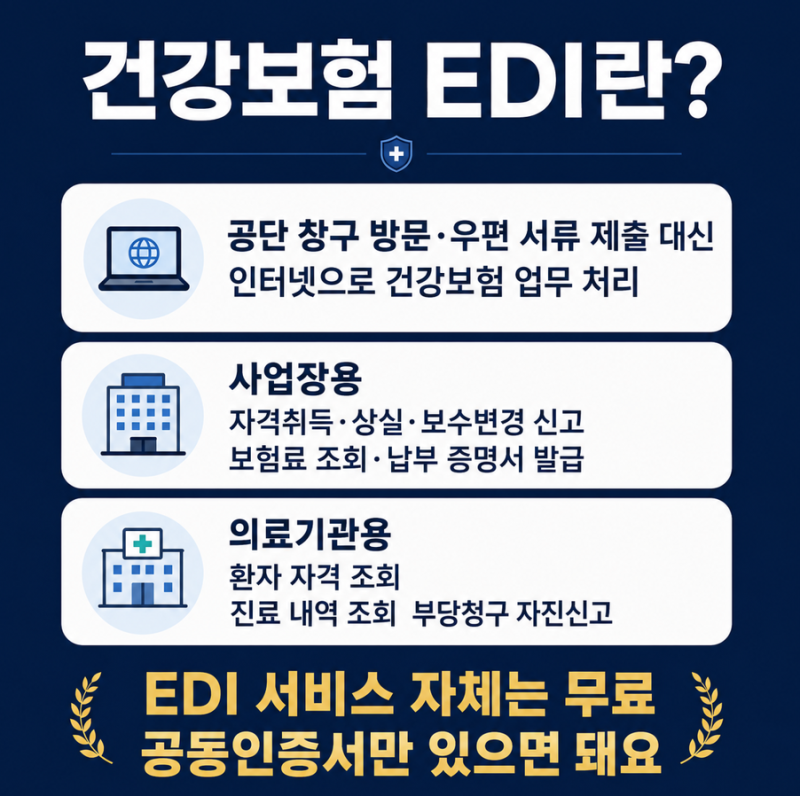 건강보험 EDI 어플 사용방법 로그인부터 신고까지 총정리