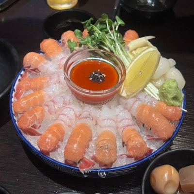 [아차산역 맛집] 녹진한 딱새우회, 차돌미소나베가 매력적인 군자이자카야 현심야식당 솔직후기