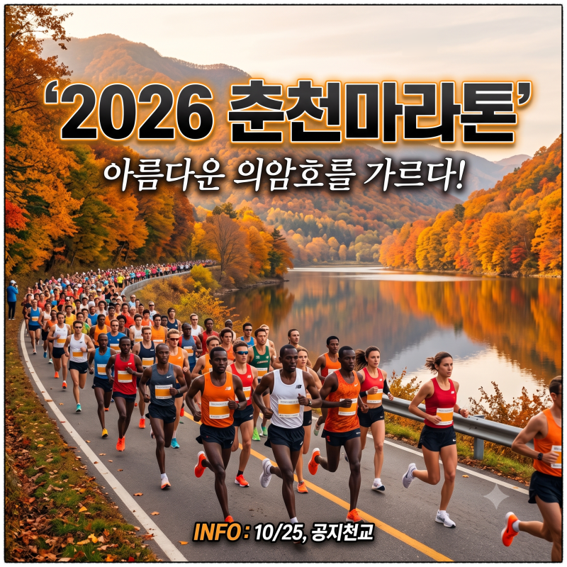 2026 춘천마라톤 접수 일정·참가비·코스 총정리 (풀코스·10km)