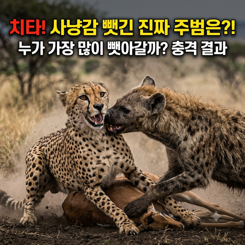 치타가 가장 많이 사냥을 빼앗기는 상대는 누구일까