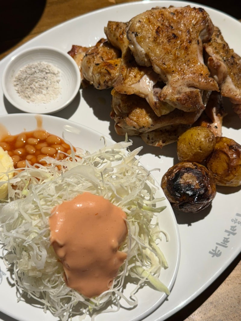 용산 숙대 달맞이광장바베큐 남영점 , 소금바베큐 웨이팅없음