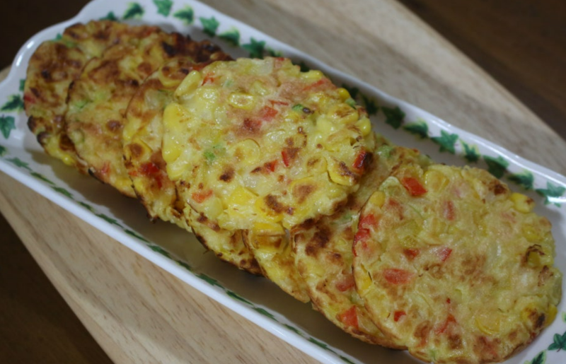 톡톡 씹히는 스위트콘 요리 레시피 콘옥수수전 만들기